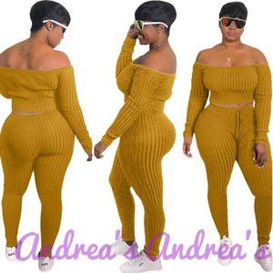 Two Piece Crop Top Jumpsuit